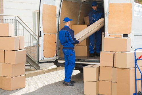 Kingston man and van vehicle loading furniture for a local home move