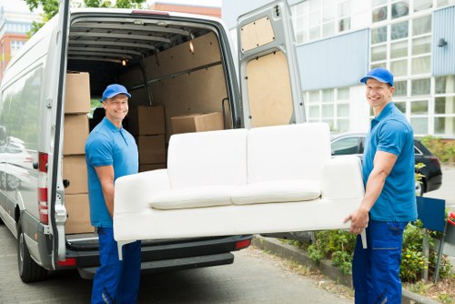 Removal van loading for a Kingston home move