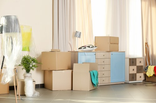 A local home moving team assisting a Kingston residential move