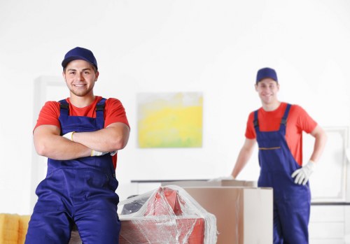 Kingston moving service organizing boxes and household items