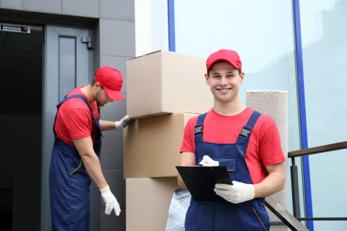 Worker assessing items and access before a move