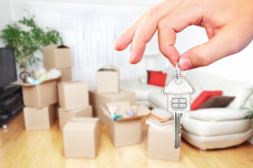 Loading furniture into a moving truck for a Kingston move