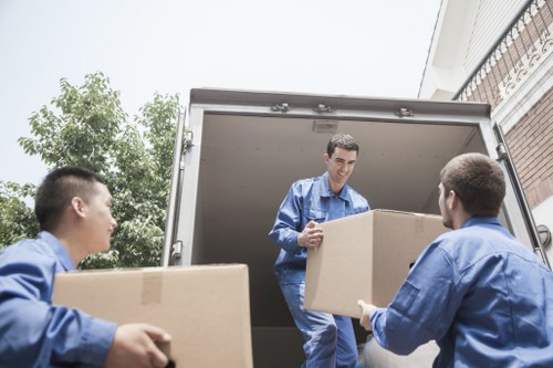 Local Kingston office movers handling furniture and equipment