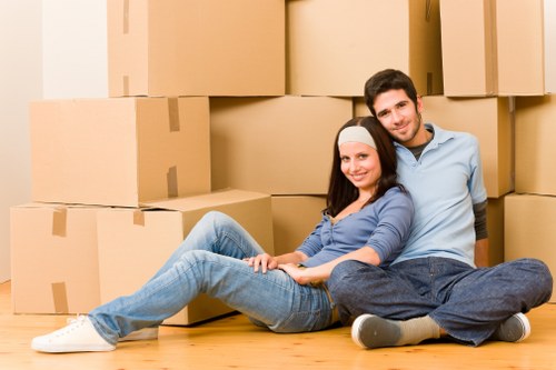 Careful loading of household items for Kingston removals