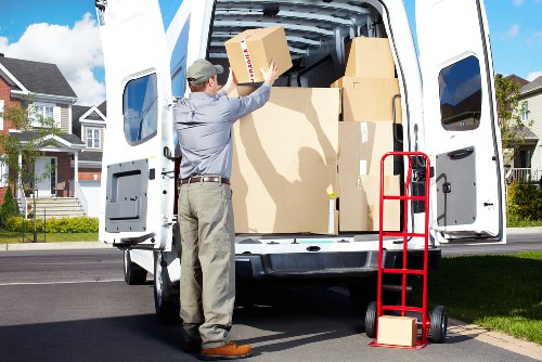 Moving team reviewing safety checks before transport