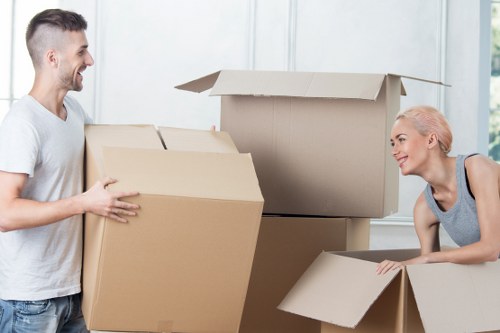 Moving day essentials and labelled boxes ready for Kingston house removals