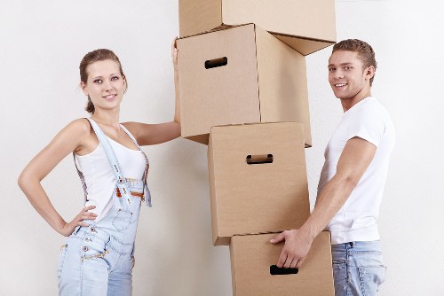 Local movers loading items for a Kingston relocation
