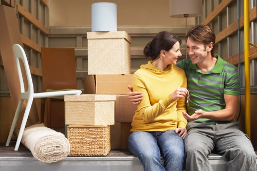 Preparation checklist and packed boxes for a Kingston relocation
