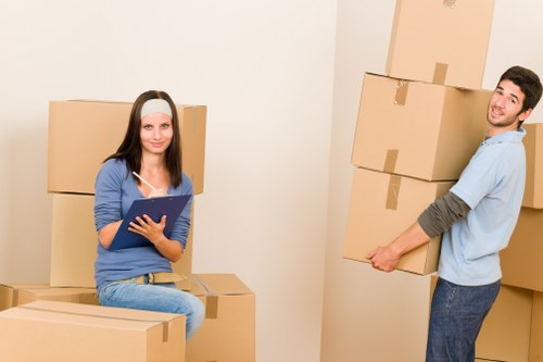 Packing and preparation for a removals van move in Kingston